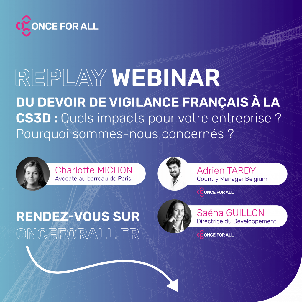 Devoir de vigilance et CS3D - Accès replay